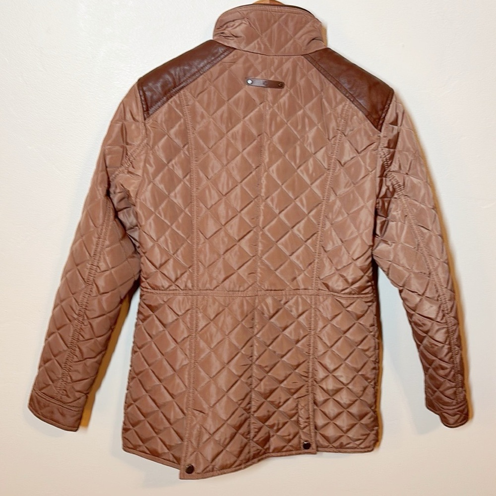 Ralph Lauren Quilted Jacket Faux Leather - Picture 6 of 11